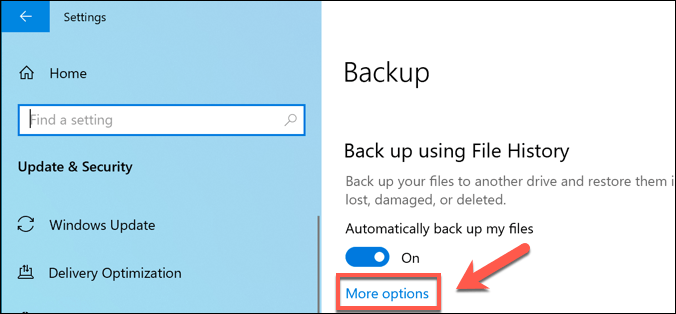 backup files using command prompt windows 10