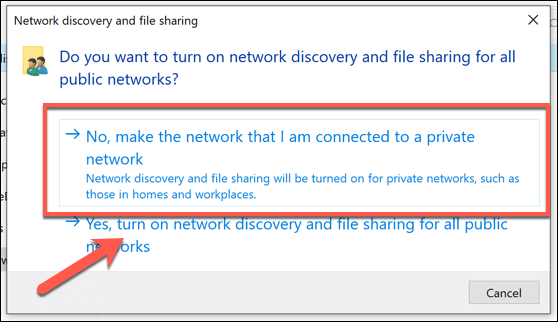 the settings on this computer for the network