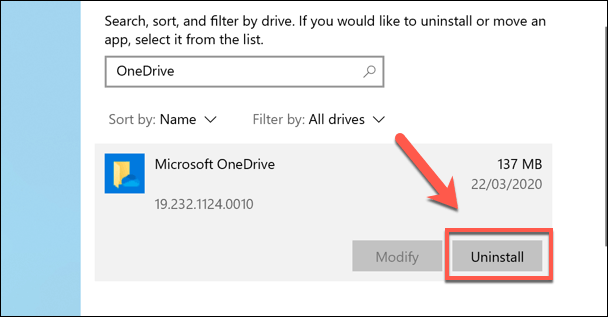 how to sign out of onedrive on windows 10