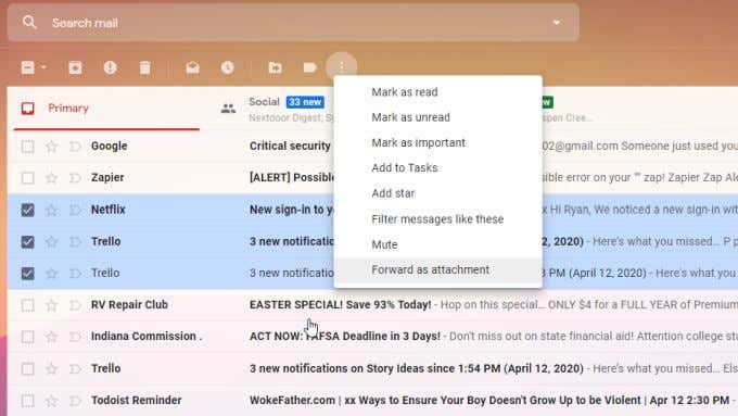 How to Forward Multiple Emails in Gmail - 7