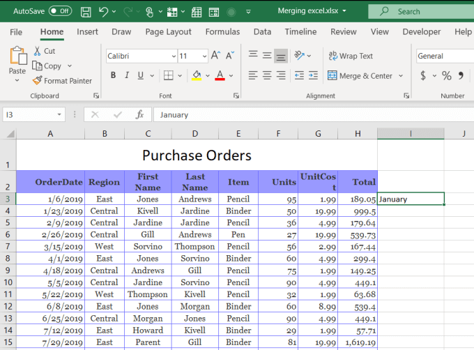 How To Merge Cells, Columns &#038; Rows In Excel image 5