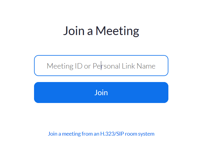 enter meeting ID from website 1