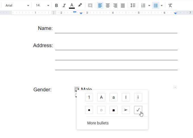 How to Make a Fillable Google Docs Form With Tables image 16