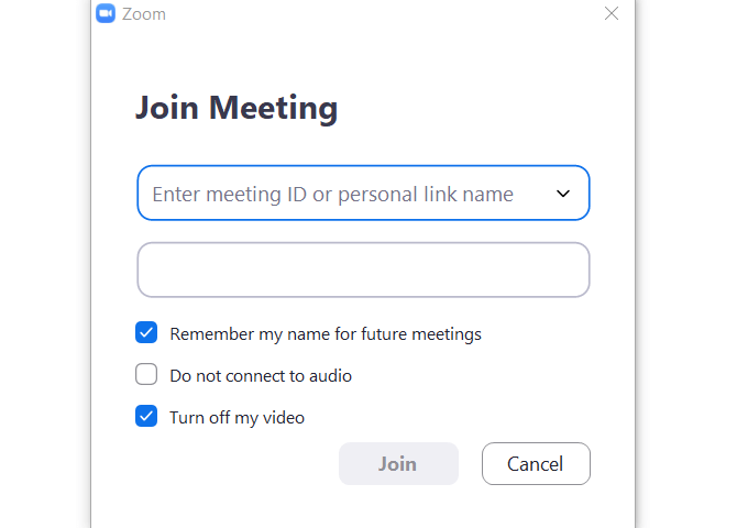 join zoom meeting with id