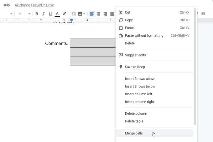 How to Make a Fillable Google Docs Form With Tables - 66