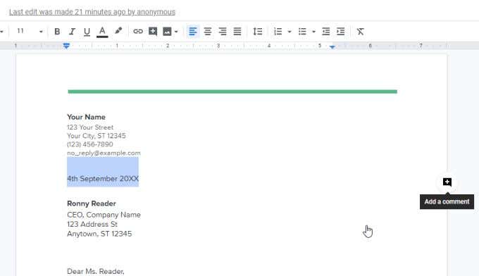 google doc chat