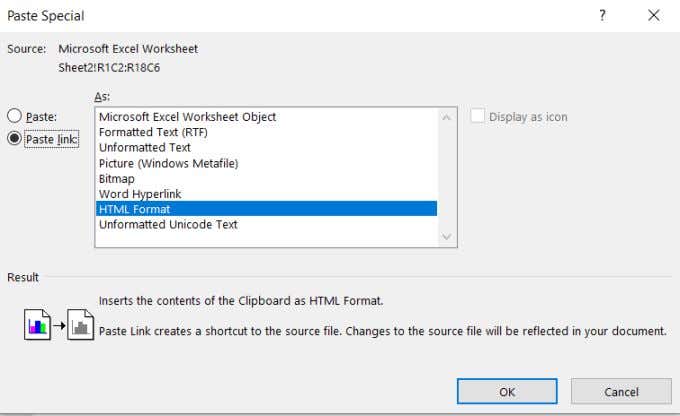How to Insert an Excel Worksheet into a Word Doc image 9
