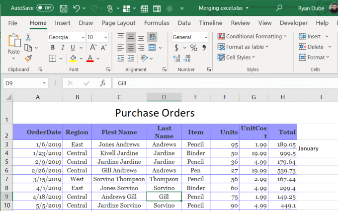 How To Merge Cells, Columns &#038; Rows In Excel image 14