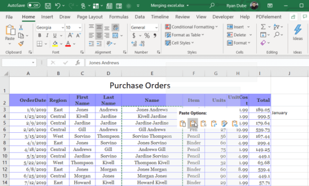 How To Merge Cells, Columns & Rows In Excel