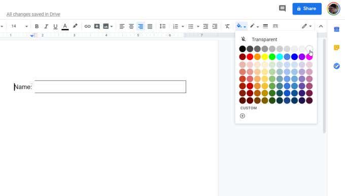 How to Make a Fillable Google Docs Form With Tables - 70