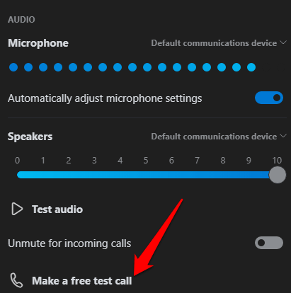 how do i test video call on skype