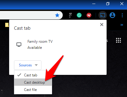 how to use screen mirror to chromecast app for windows 10