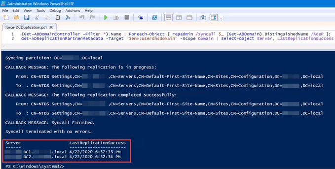 Force Replication Between Two Domain Controllers in Active Directory image 12