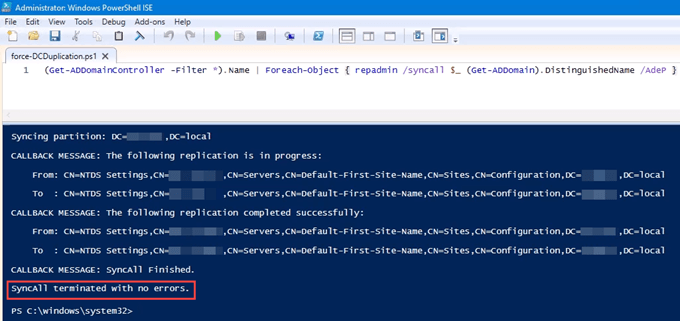 Force Replication Between Two Domain Controllers in Active Directory image 11