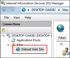 Install and Setup a Website in IIS on Windows 10 - 64