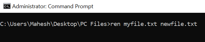 cmd rename multiple files