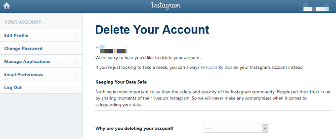 How To Delete An Instagram Account - 13
