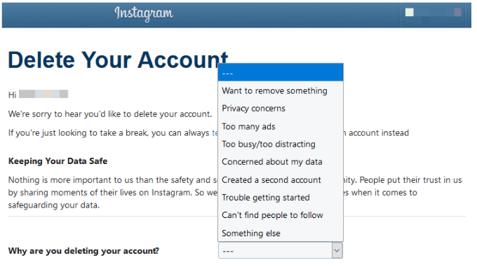 How To Delete An Instagram Account - 36