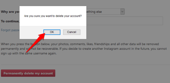How To Delete An Instagram Account image 30