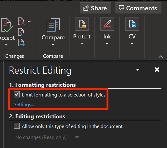 how can i edit a protected word document