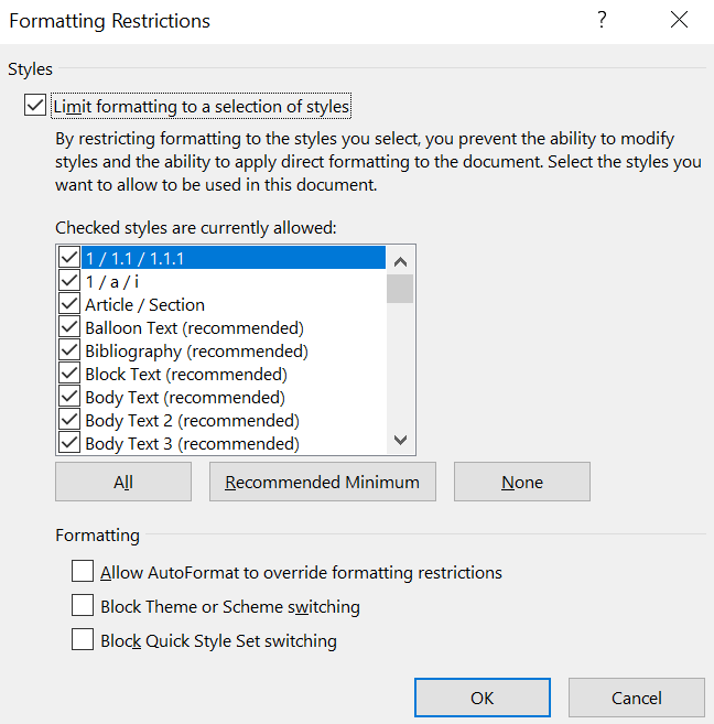 how to restrict editing in word