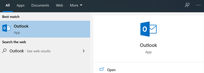 outlook launchbar