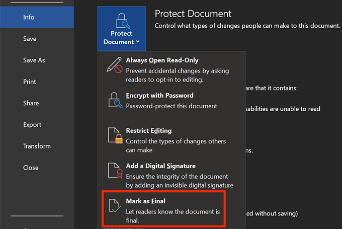 How to Restrict Editing on Word Documents image 26