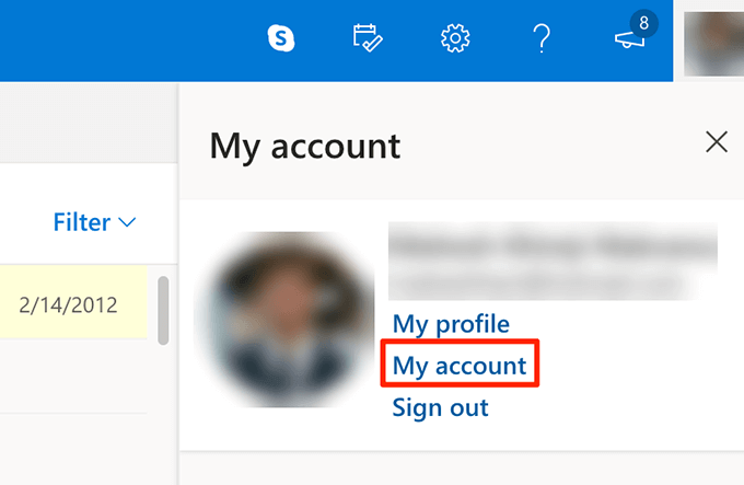 change my password in outlook for a mac