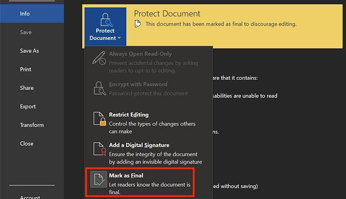 How to Restrict Editing on Word Documents image 30