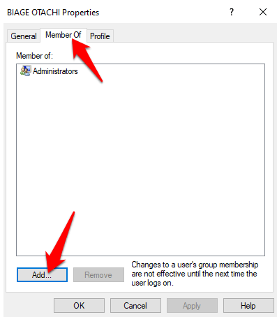 windows need permission from myself