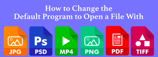 how to change default program opening pdf