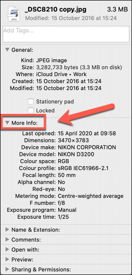 View Photo EXIF Metadata on iPhone, Android, Mac, and Windows image 9