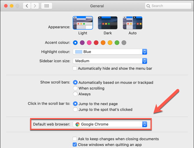 how to change default program on mac