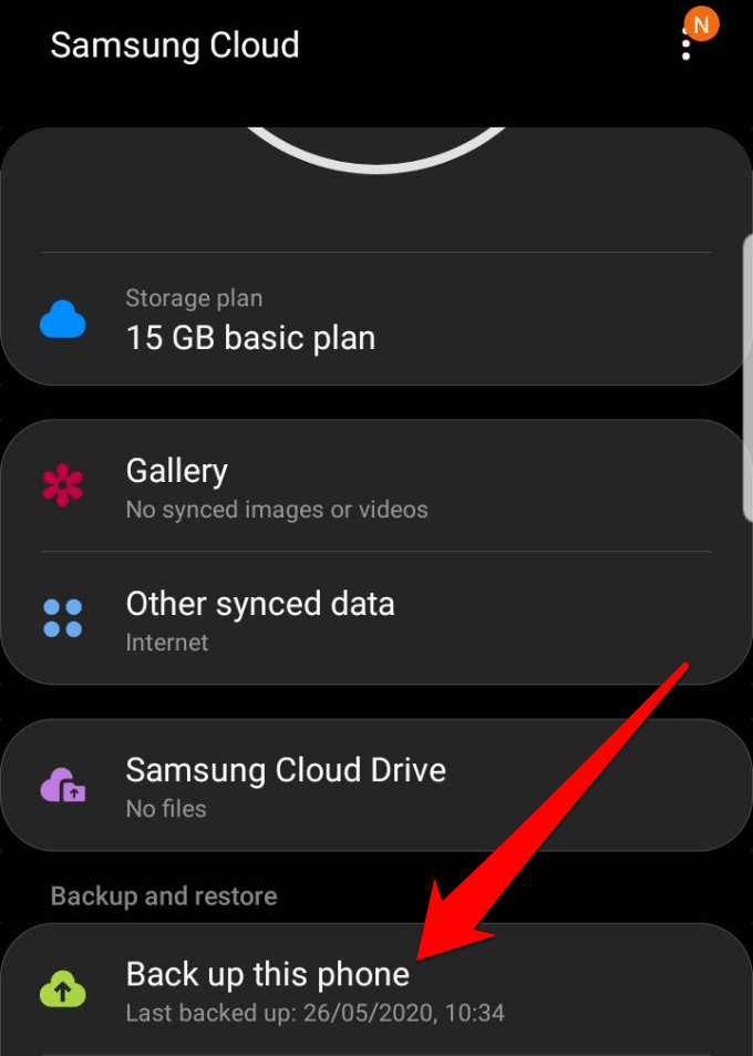 samsung cloud storage free
