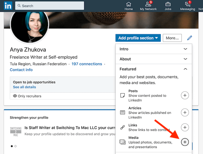 how to edit my resume in linkedin