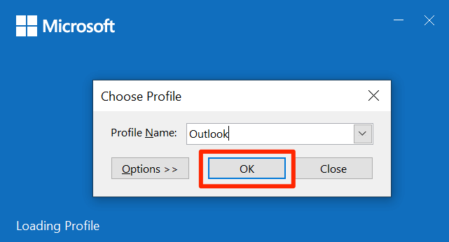 How To Fix Outlook Stuck On Loading Profile image 4