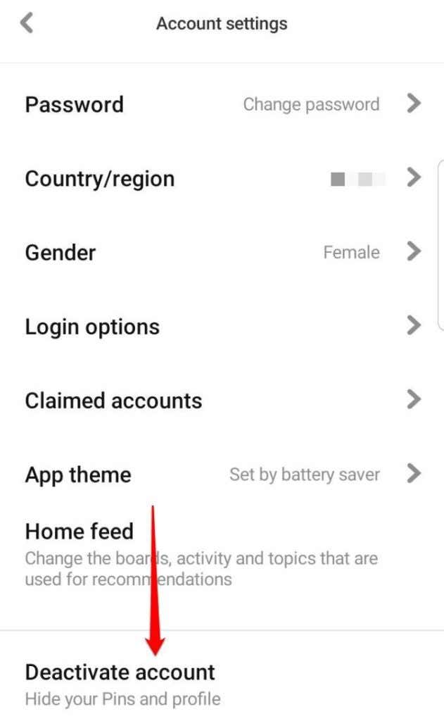 How To Deactivate or Delete A Pinterest Account image 12