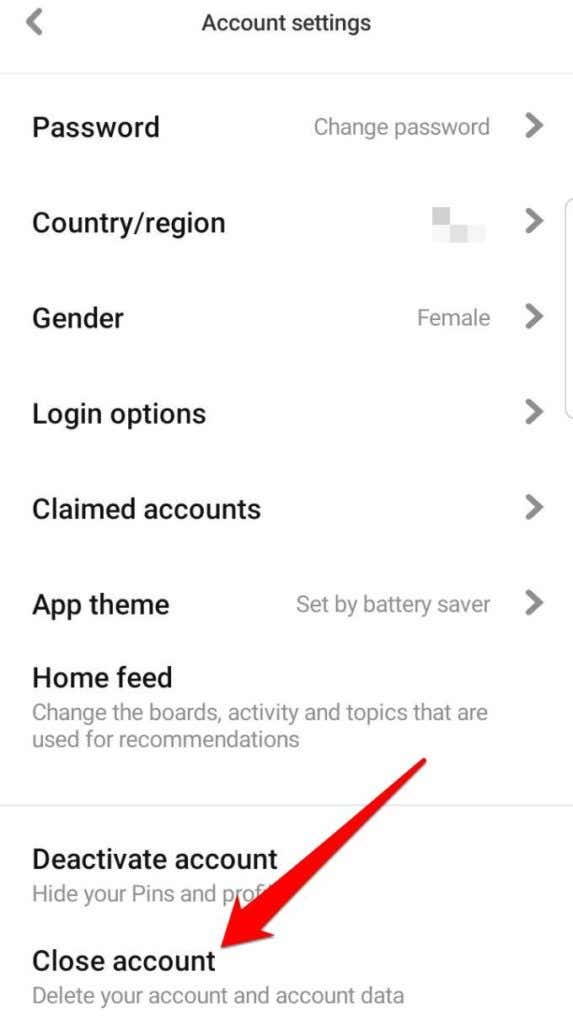 How To Deactivate or Delete A Pinterest Account image 21