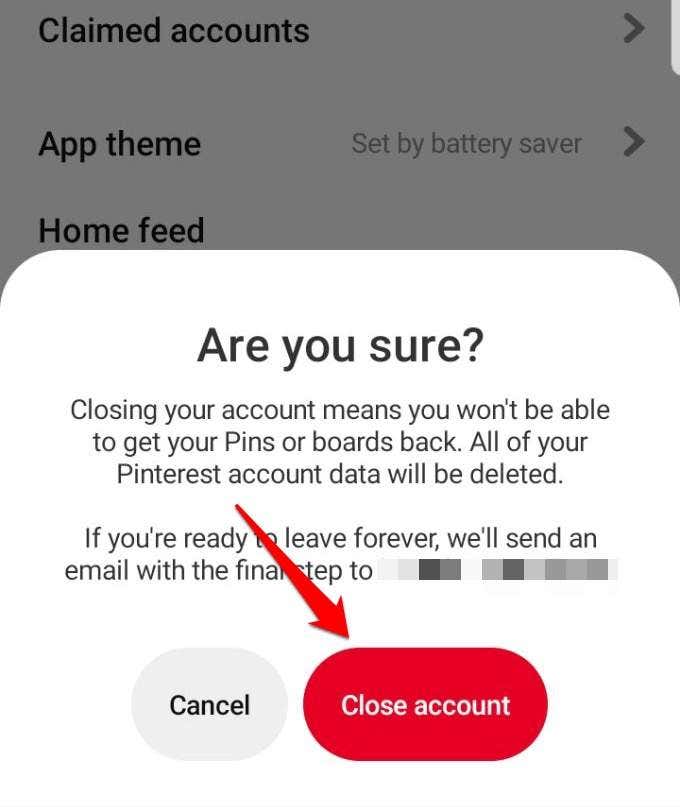 How To Deactivate or Delete A Pinterest Account image 22