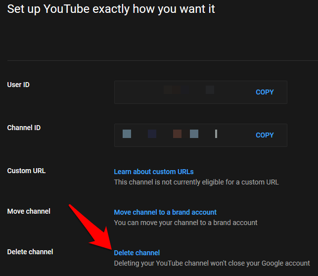 How To Delete A YouTube Account - 2