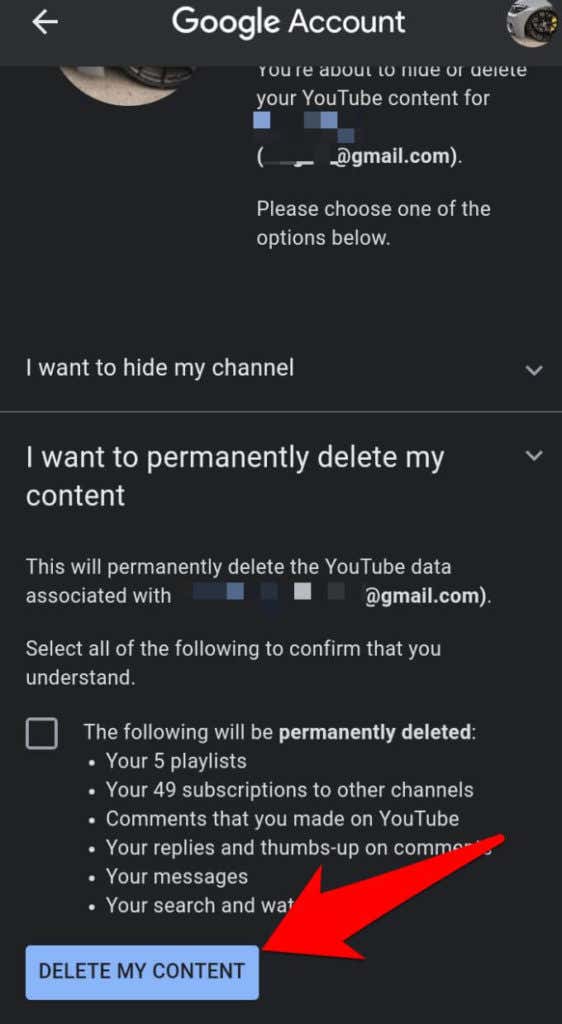 How To Delete A YouTube Account - 12