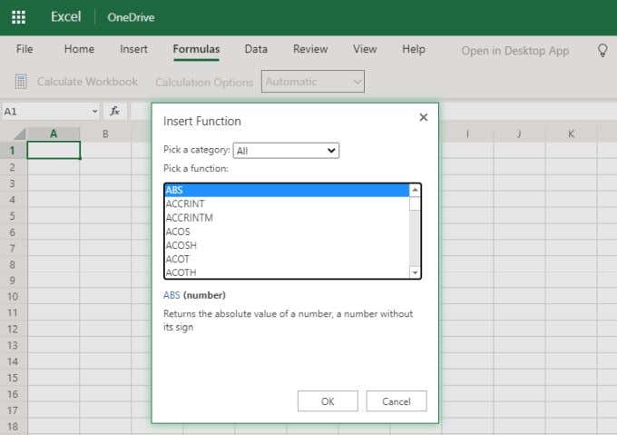 Differences Between Microsoft Excel Online And Excel For Desktop - 59