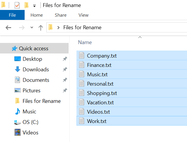 batch rename folders windows 10