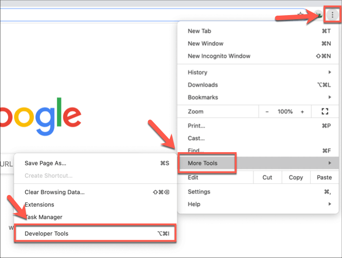 where is chrome menu icon to find settings