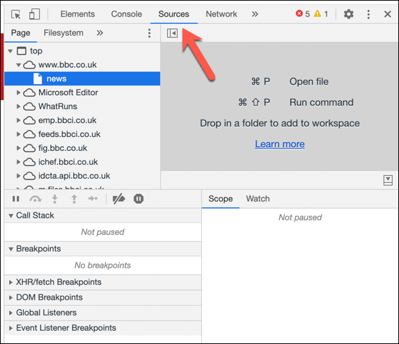 shortcut keys for mac to open chromes dev tools