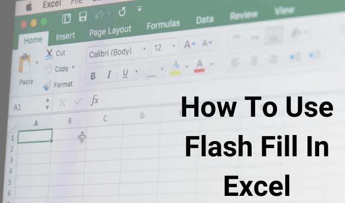 excel for mac flash fill