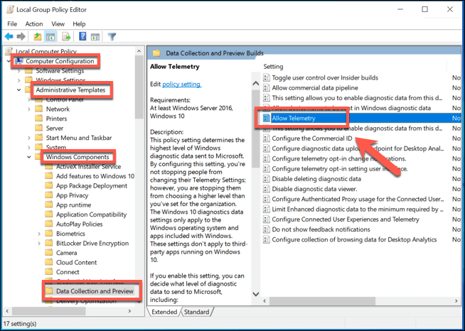 How To Disable Windows 10 Telemetry | LaptrinhX