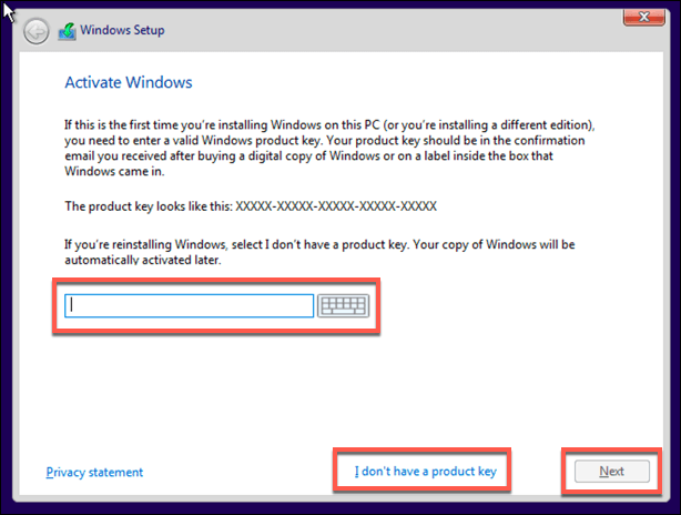 Windows Installation License