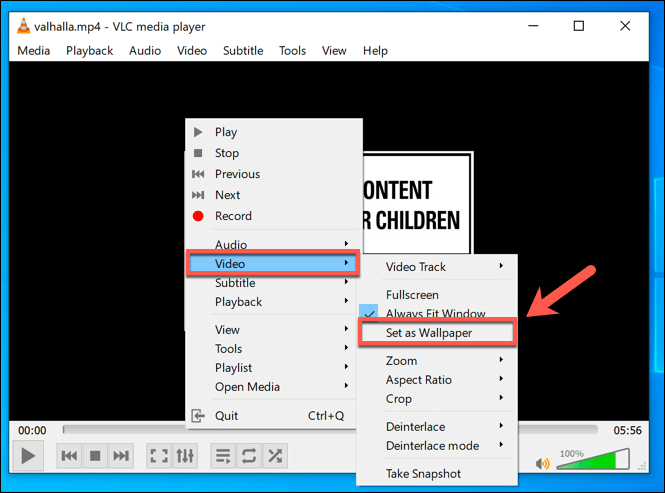 vlc for windows 10 loop videos