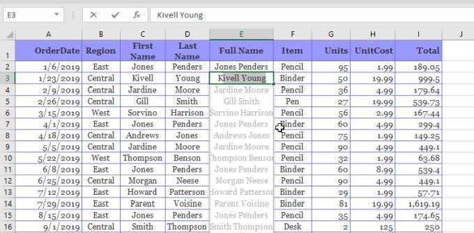 flash fill excel for mac